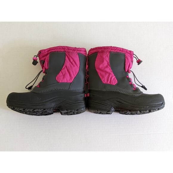 The North Face Size 5 Kids Alpenglow II Winter Boots Pink Gray Waterproof - Picture 3 of 8